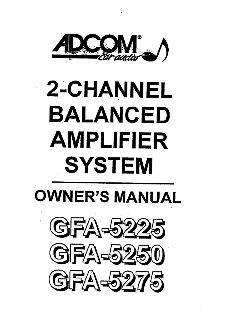 Adcom GFA-5225 User manual