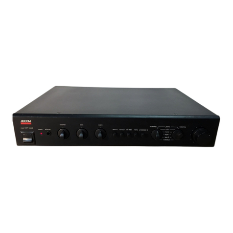 Adcom GFP-555II User manual Adcom GFP-555II User manual