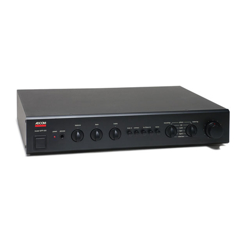 Adcom GFP-555 User manual Adcom GFP-555 User manual