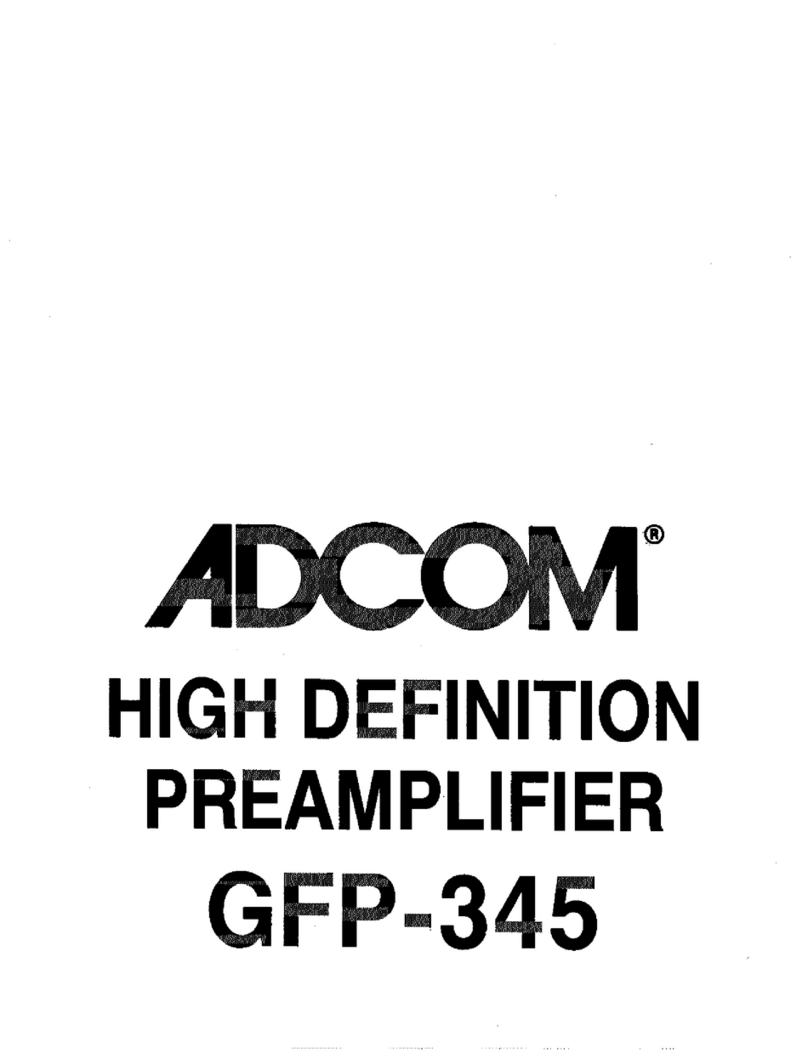 Adcom GFP-345 User manual