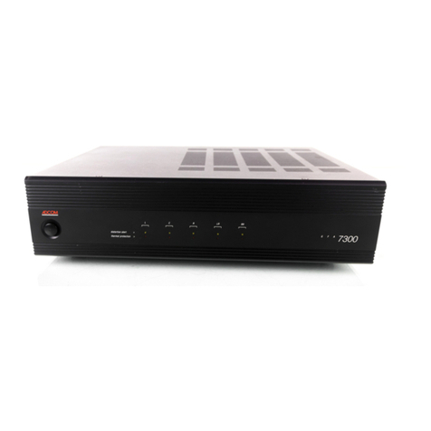 Adcom GFA-7300 User manual