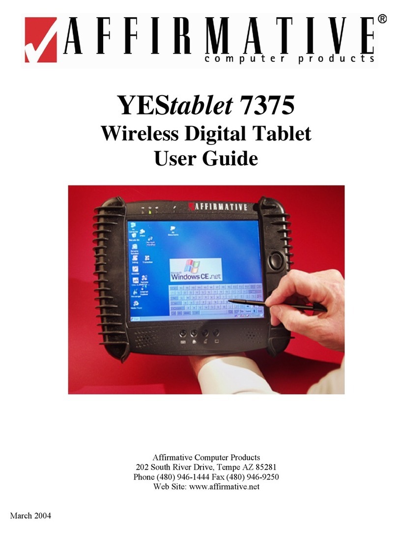 Affirmative YEStablet 7375 user guide