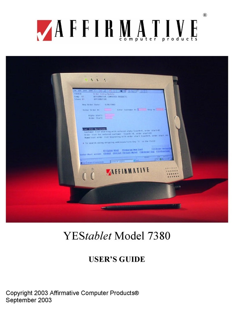 Affirmative YEStablet 7380 user guide
