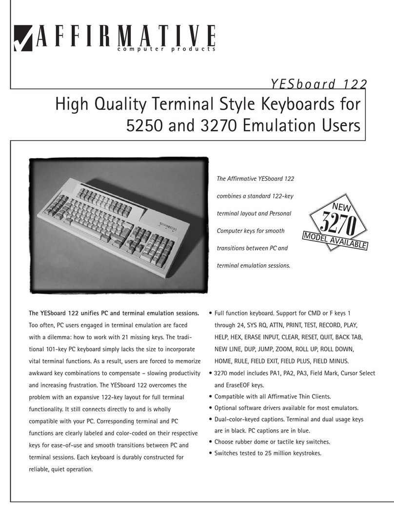 Affirmative YESboard 122 1220T Specifications