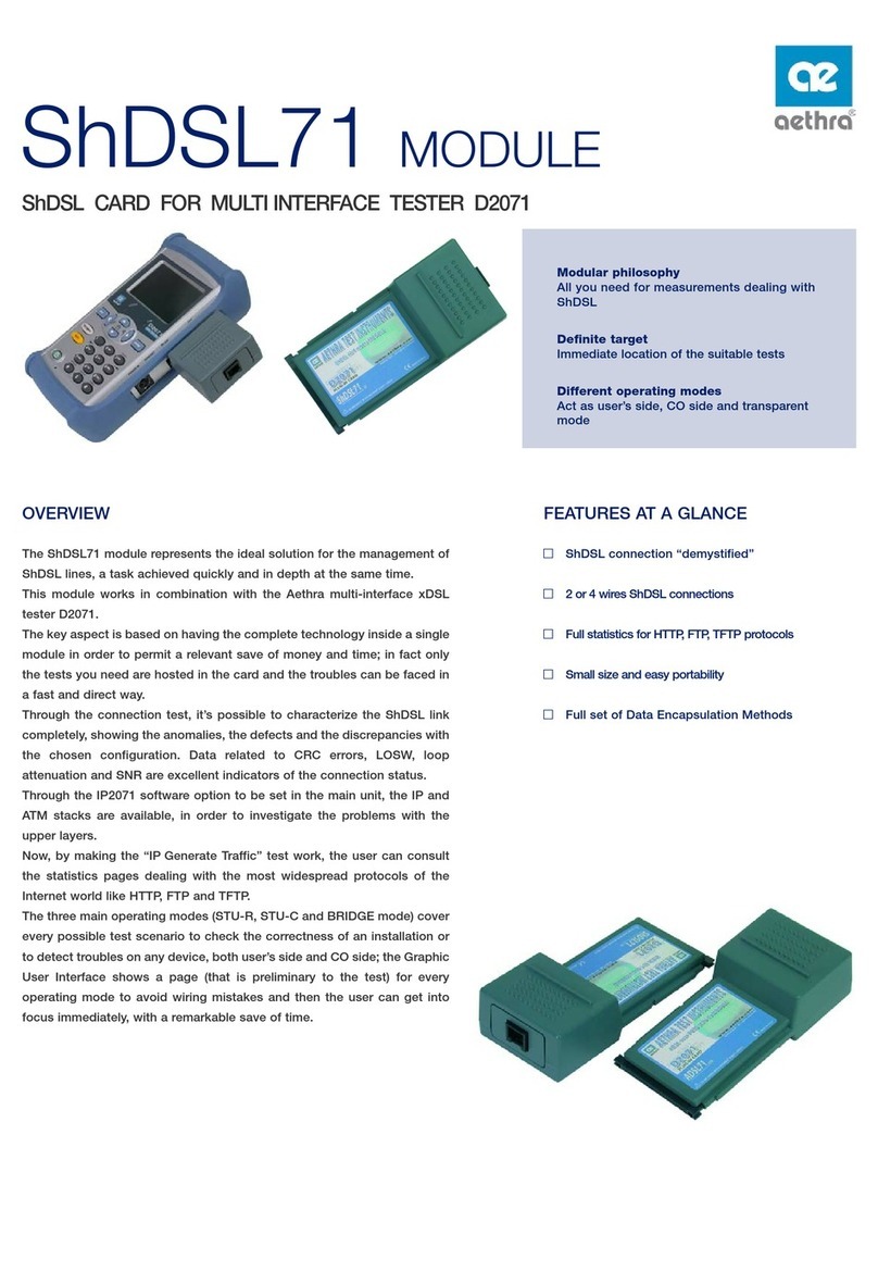 Aethra ShDSL71 Technical specifications