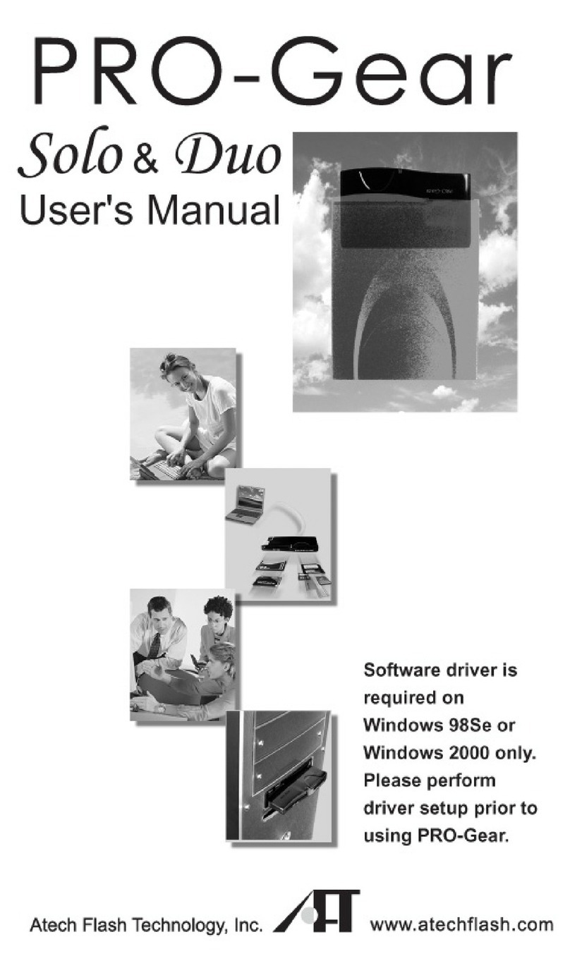 Atech Flash Technology PROGear-Duo User manual