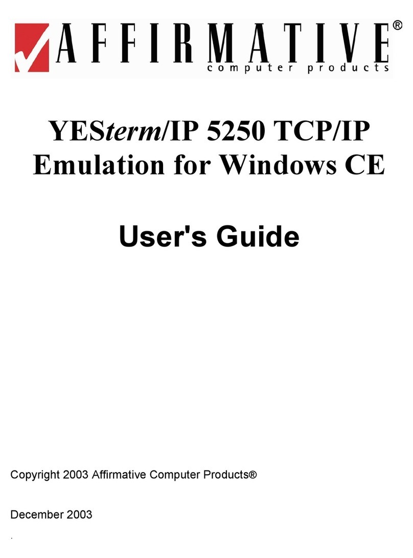 Affirmative 5250 User manual