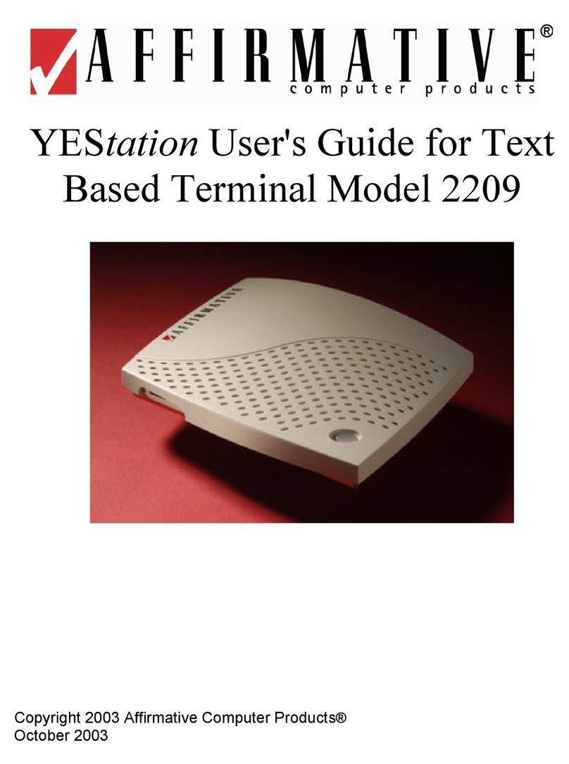 Affirmative 2209 User manual Affirmative 2209 User manual