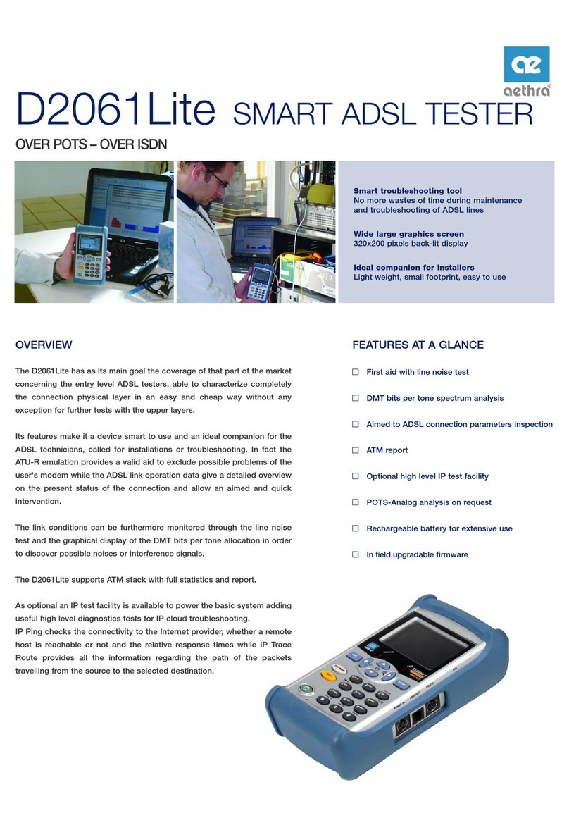 Aethra D2061 Lite User manual