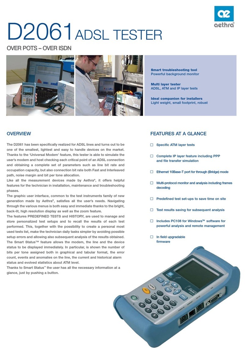 Aethra D2061 Lite Technical specifications Aethra D2061 Lite Technical specifications