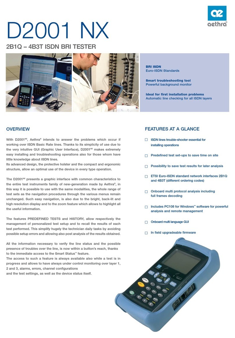 Aethra D2001 NX Specifications