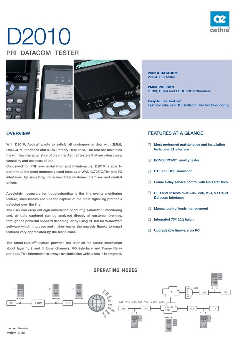 Aethra D2010 Technical specifications
