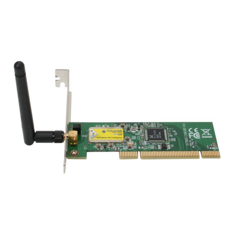 Advantek Networks AWN-PCI-54R user manual