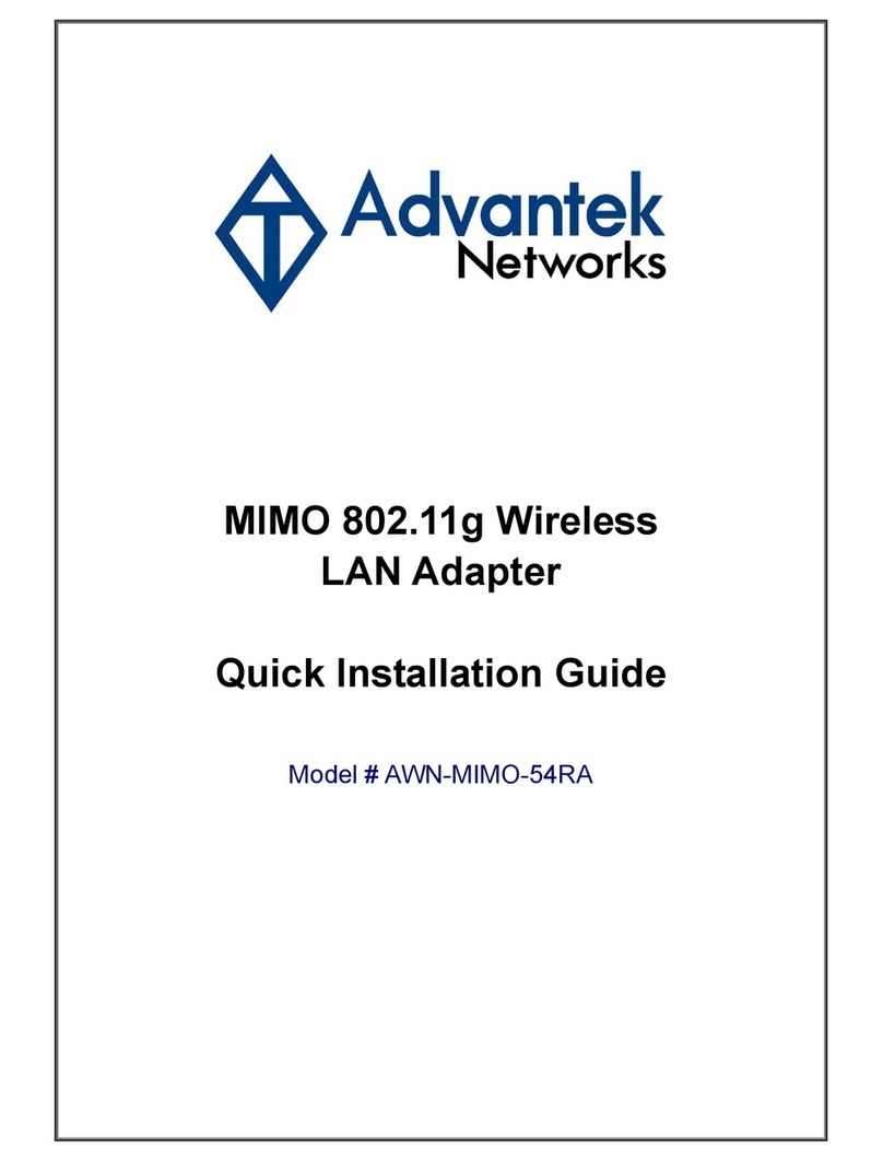 Advantek Networks AWN-MIMO-54RA Quick installation guide