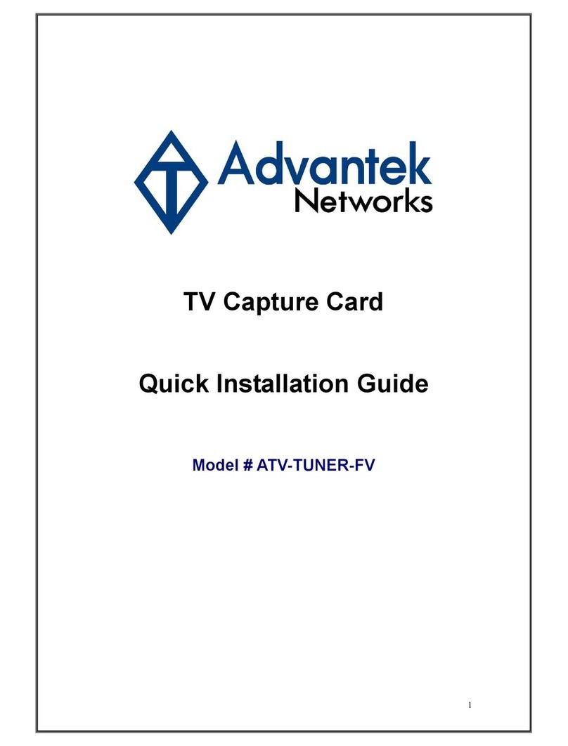 Advantek Networks ATV-TUNER-FV Quick installation guide