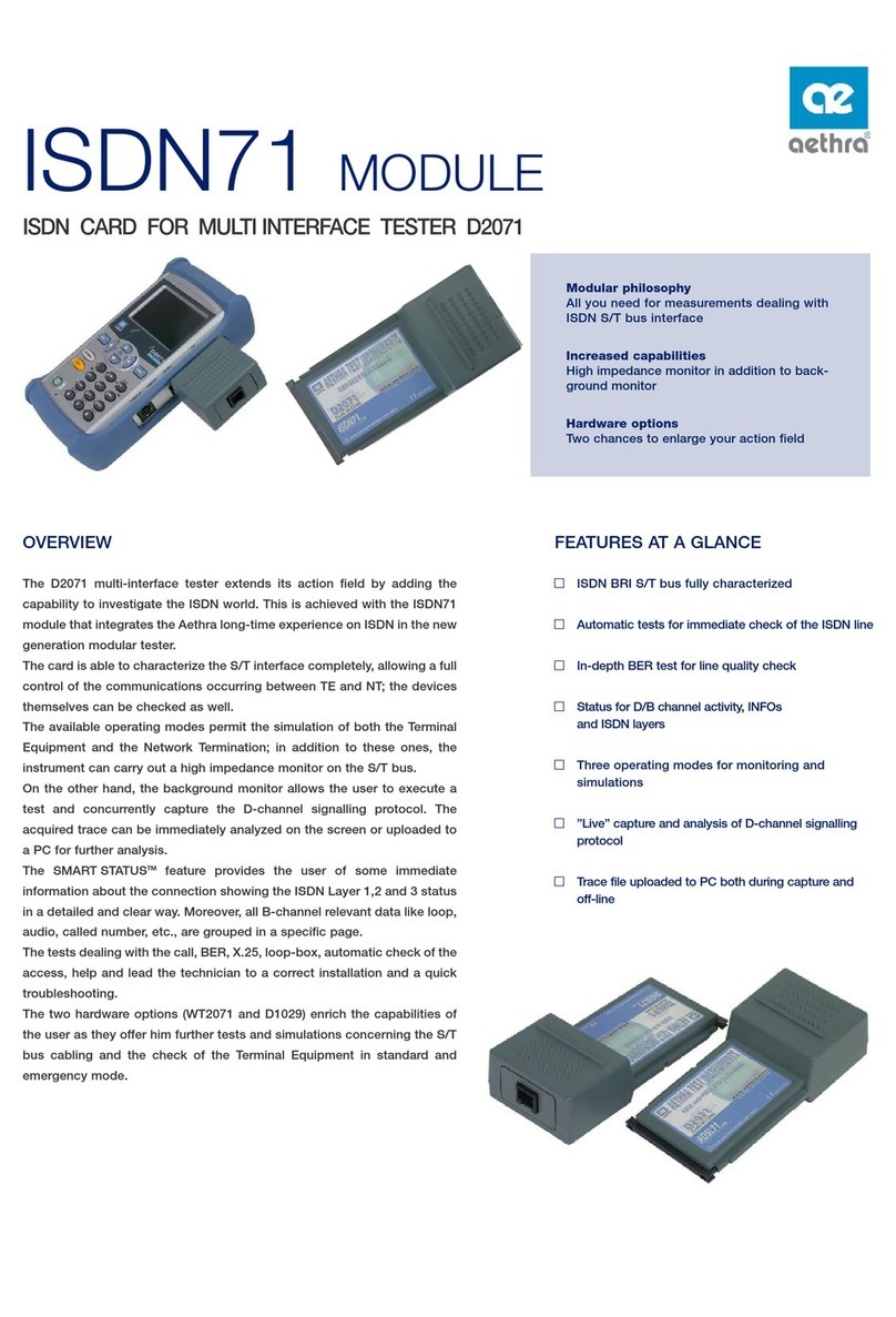 Aethra ISDN71 Technical specifications