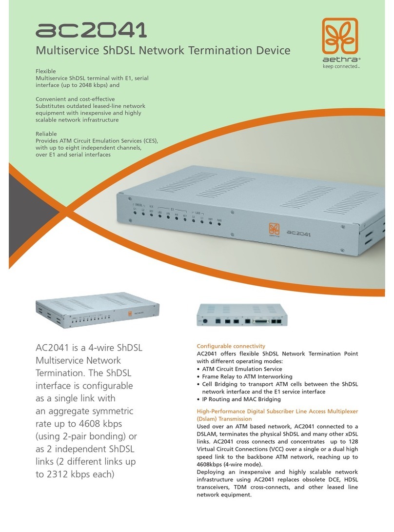 Aethra AC2041 Technical specifications