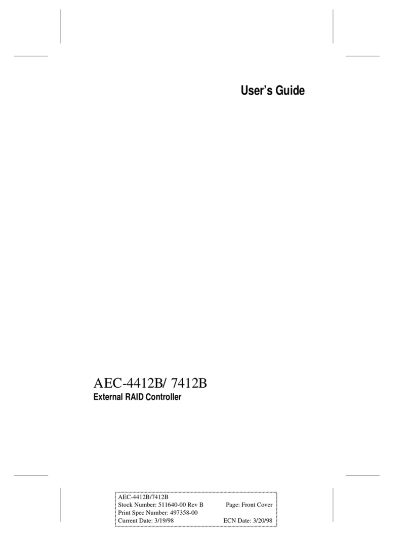 Adaptec AEC-4412B User manual Adaptec AEC-4412B User manual