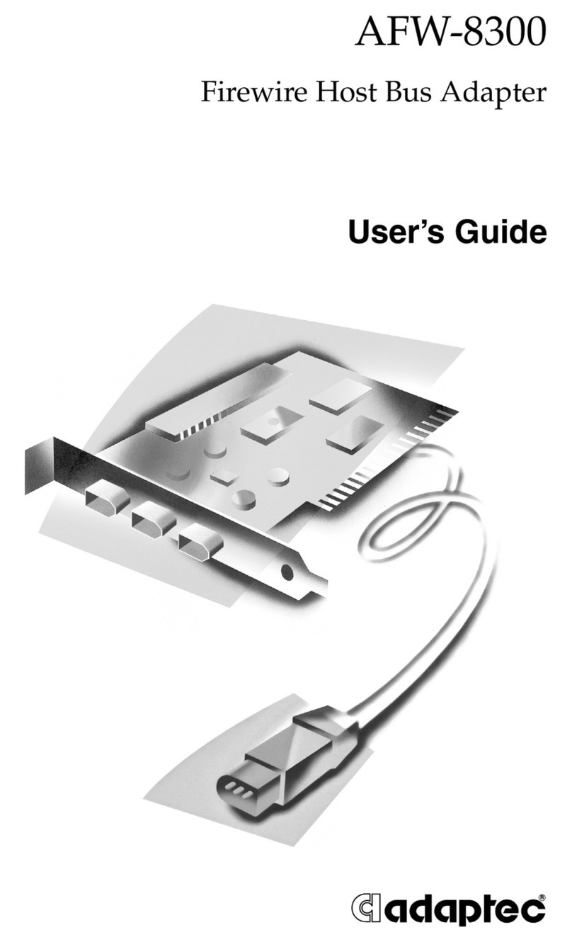 Adaptec AFW-8300 User manual Adaptec AFW-8300 User manual