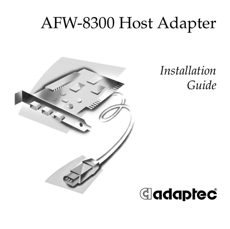 Adaptec AFW-8300 User manual