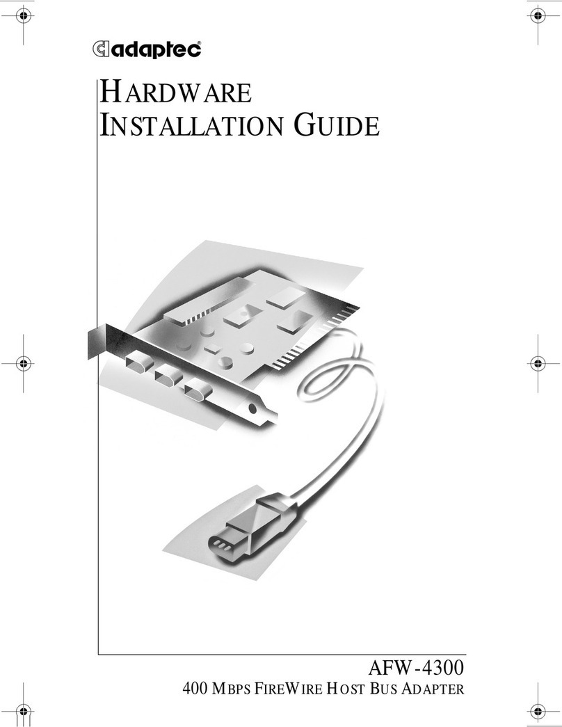 Adaptec AFW-4300 Hardware installation guide
