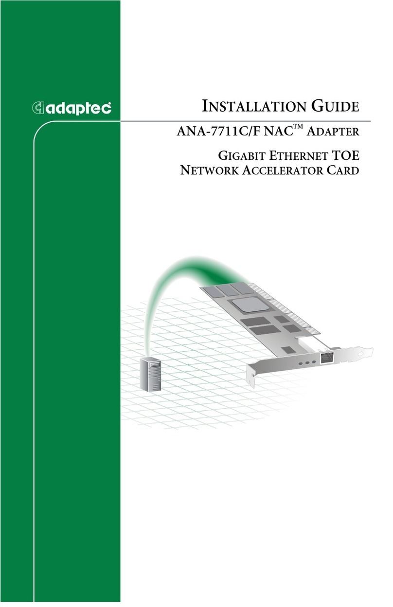Adaptec ANA-7711C/F installation guide