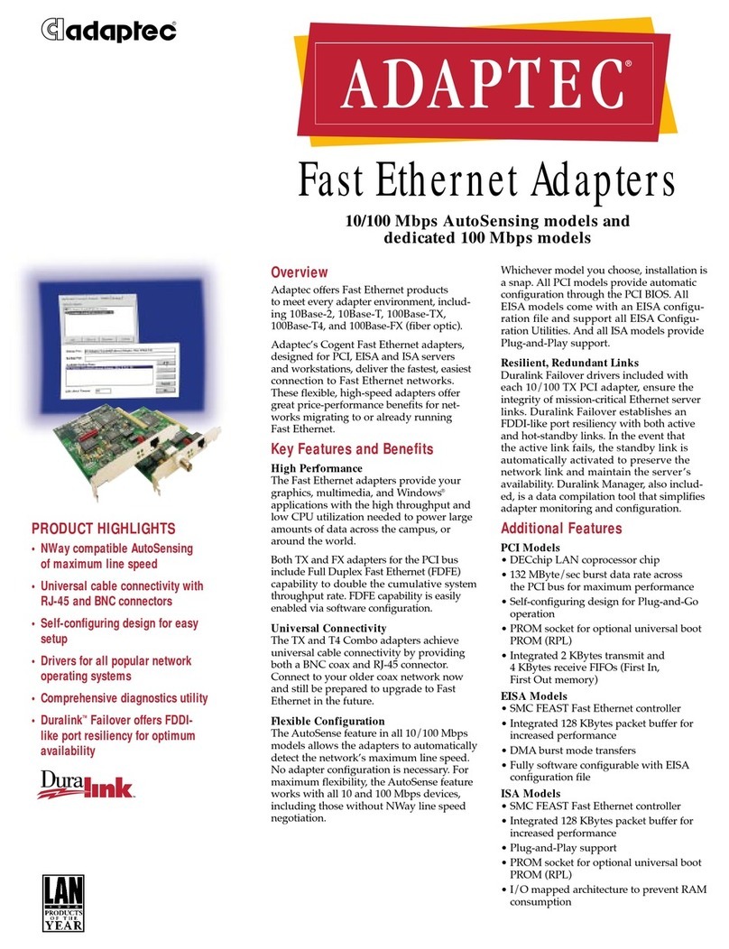 Adaptec ANA-6910/FX SC Specifications