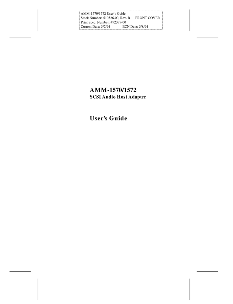 Adaptec AMM-1570 User manual