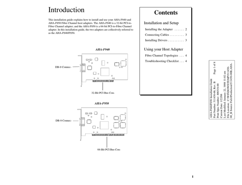 Adaptec AHA-F940 User manual