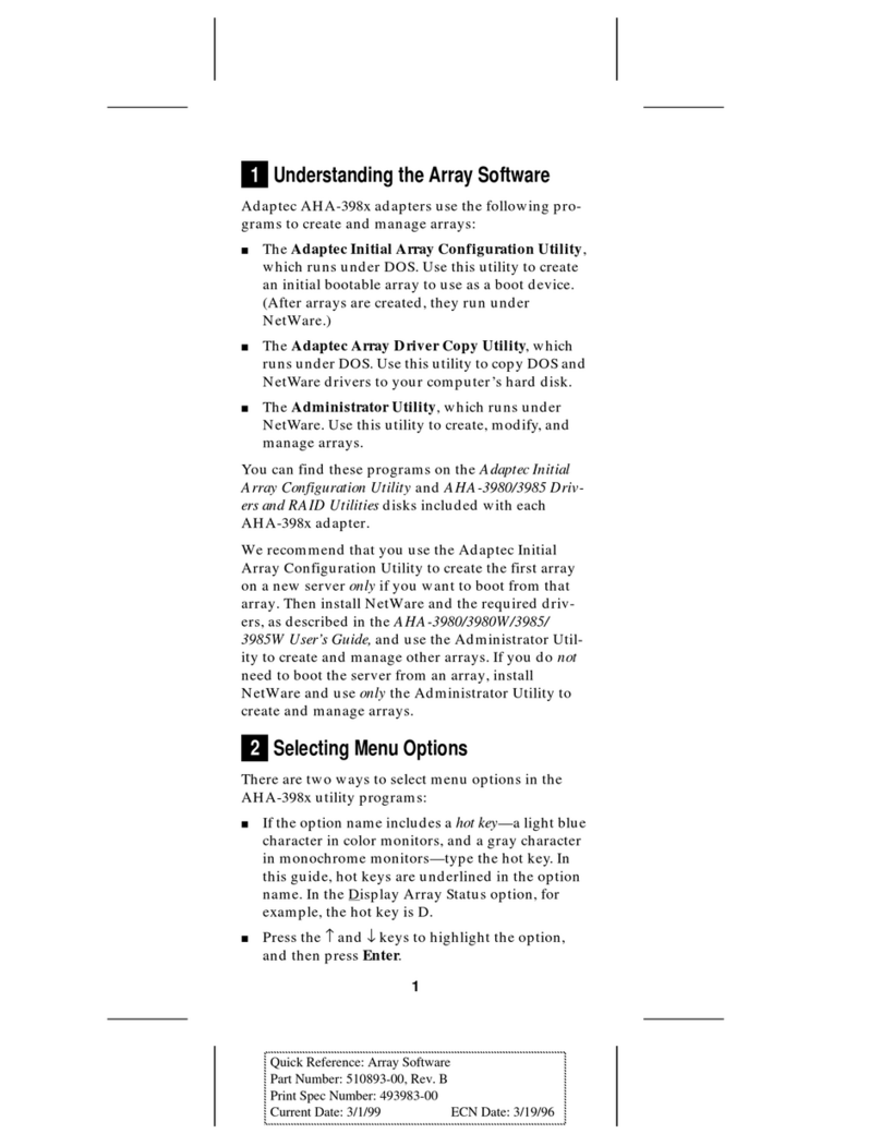 Adaptec AHA-3980 User manual