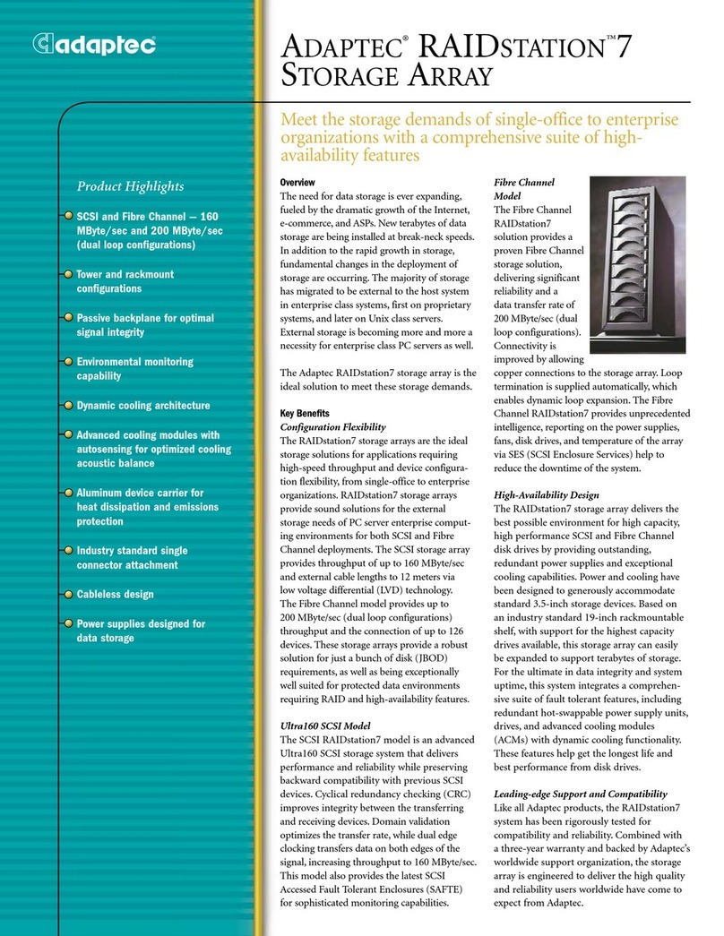 Adaptec RAIDStation RaidStation7 Specifications