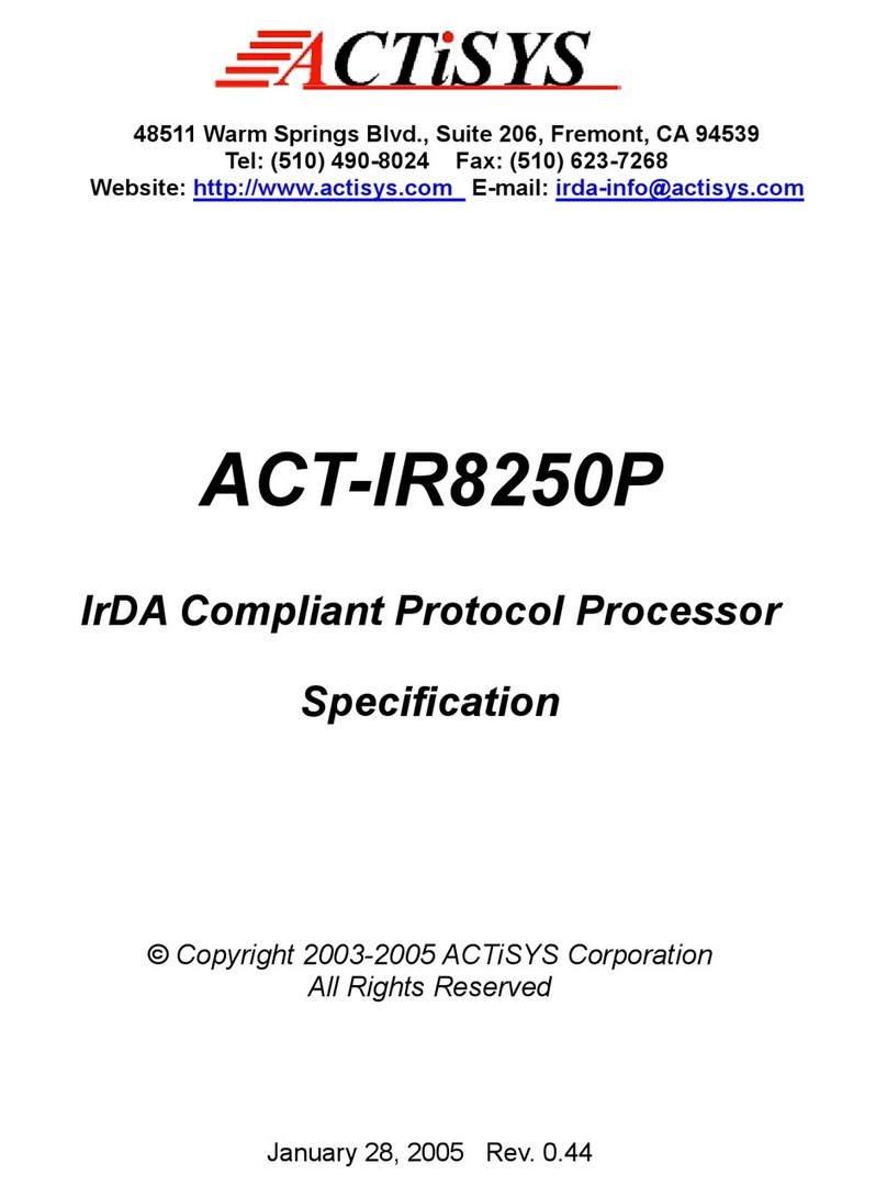 ACTiSYS IR8250P specification