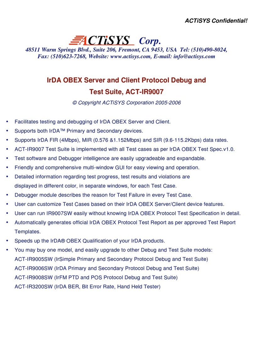 ACTiSYS IR9007 brochure