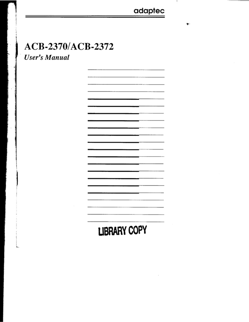 Adaptec ACB-2370 User manual