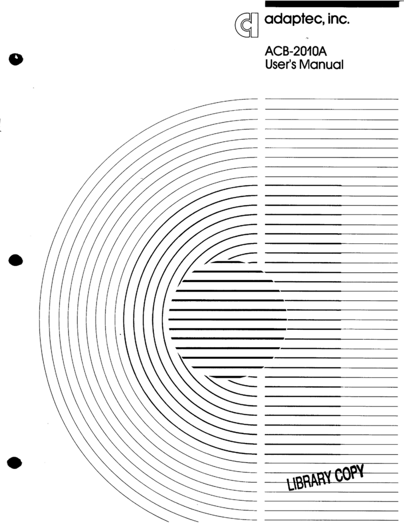 Adaptec ACB-2010A User manual Adaptec ACB-2010A User manual