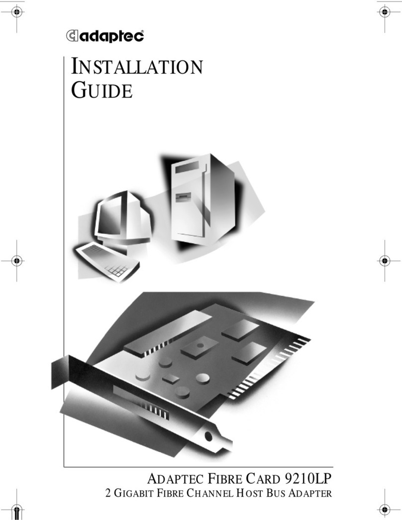 Adaptec 9210LP User manual