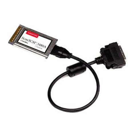 Adaptec APA-1480 SlimSCSI User manual