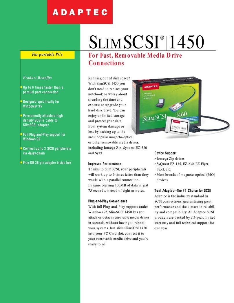 Adaptec APA-1450 User manual