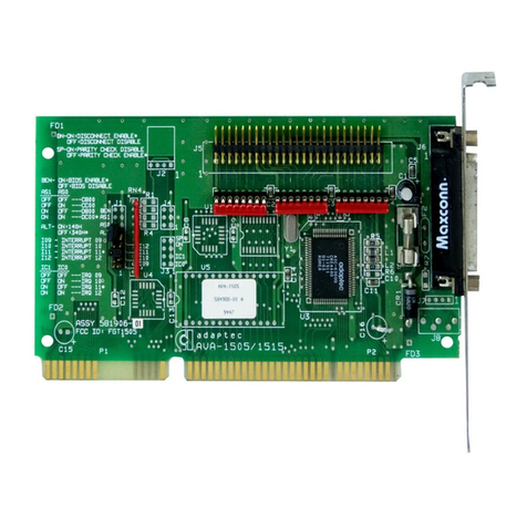 Adaptec AVA-1505 User manual Adaptec AVA-1505 User manual