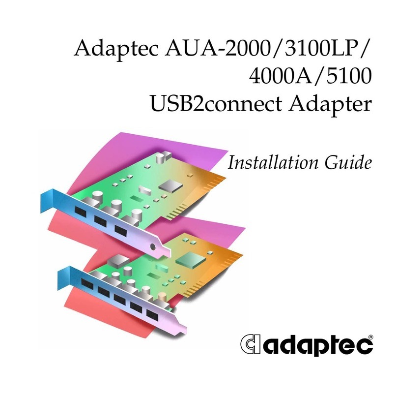 Adaptec AUA-2000 User manual