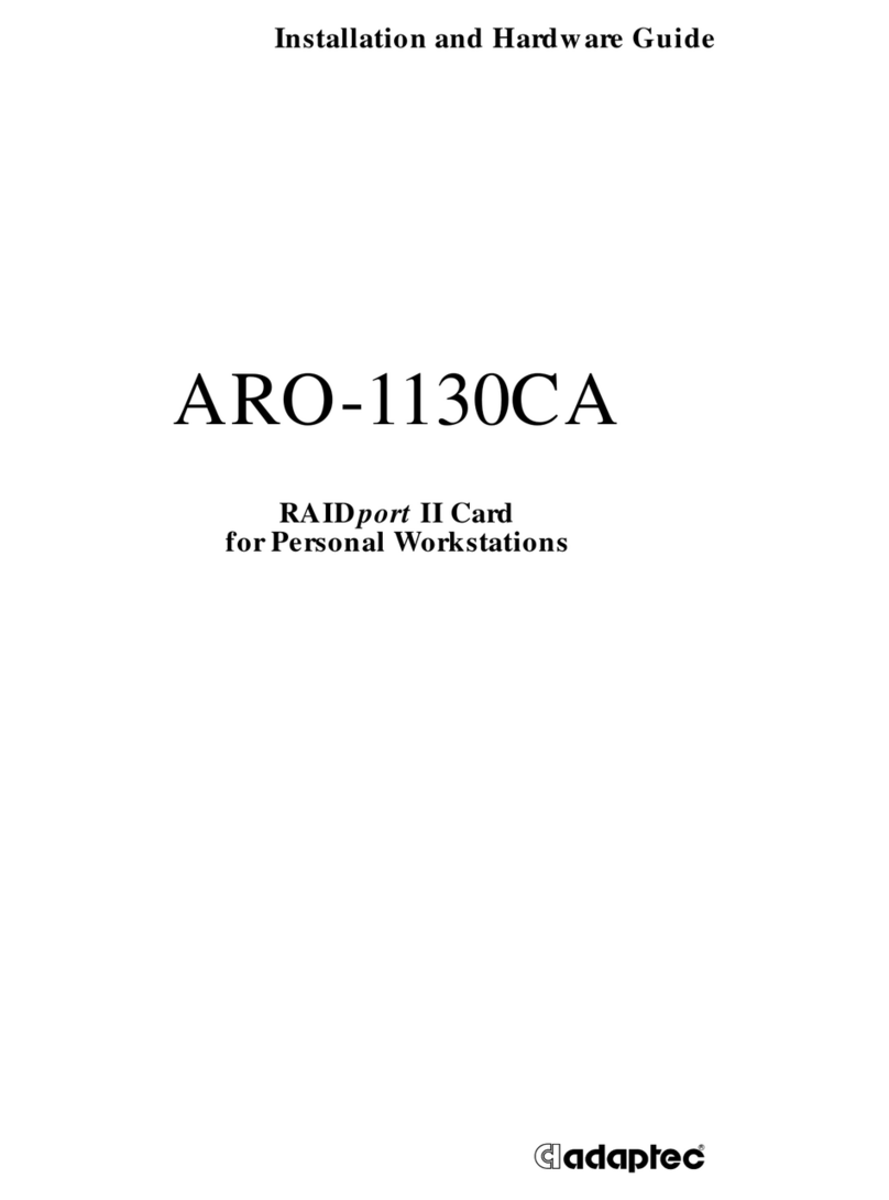 Adaptec ARO-1130CA Assembly Instructions