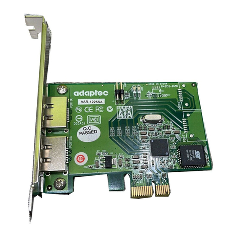 Adaptec 1220SA - RAID Controller User manual Adaptec 1220SA - RAID Controller User manual