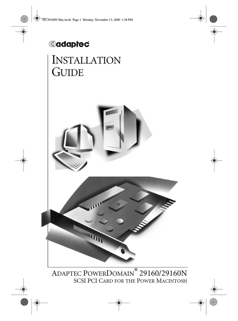Adaptec APD-29160 installation guide