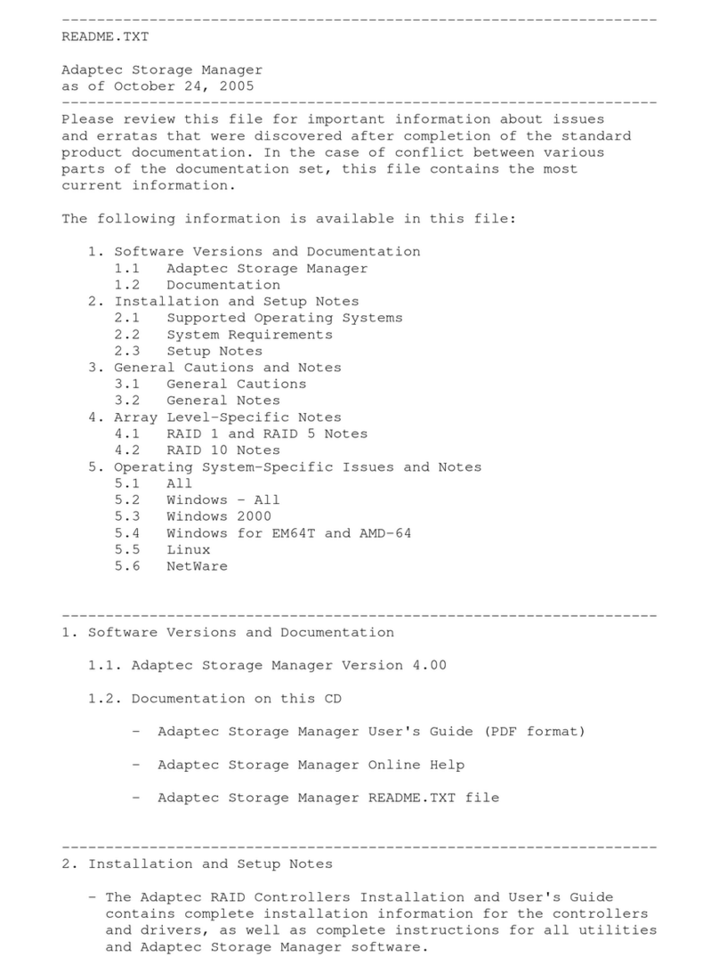Adaptec ICP 5045BL User manual