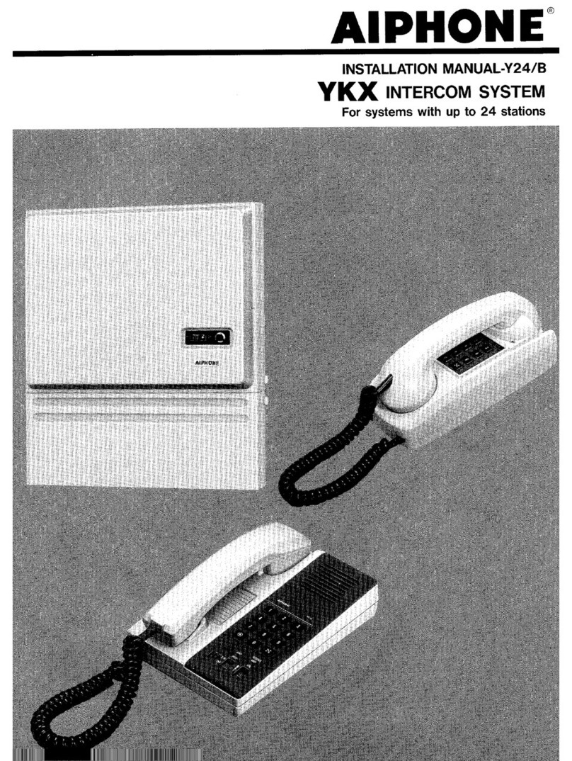 Aiphone Y24/B User manual