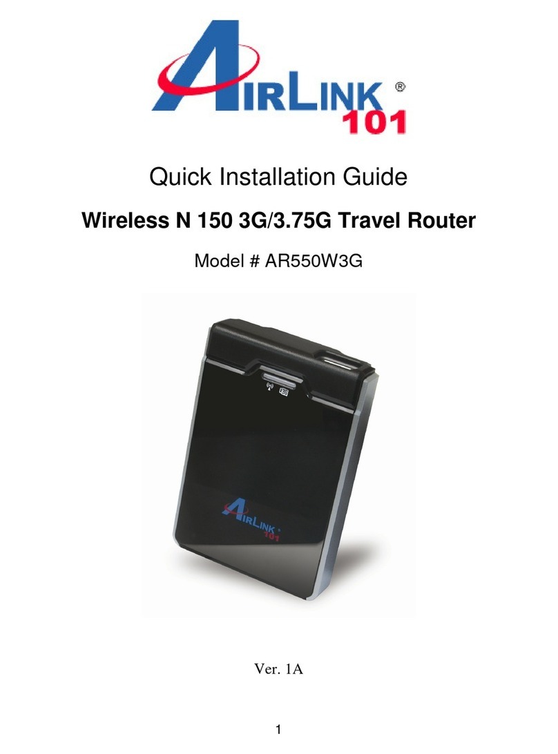 Airlink101 AR550W3G User manual Airlink101 AR550W3G User manual