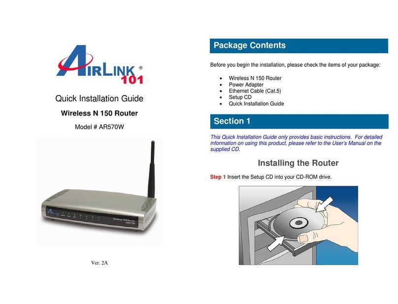 Airlink101 AR570W User manual Airlink101 AR570W User manual