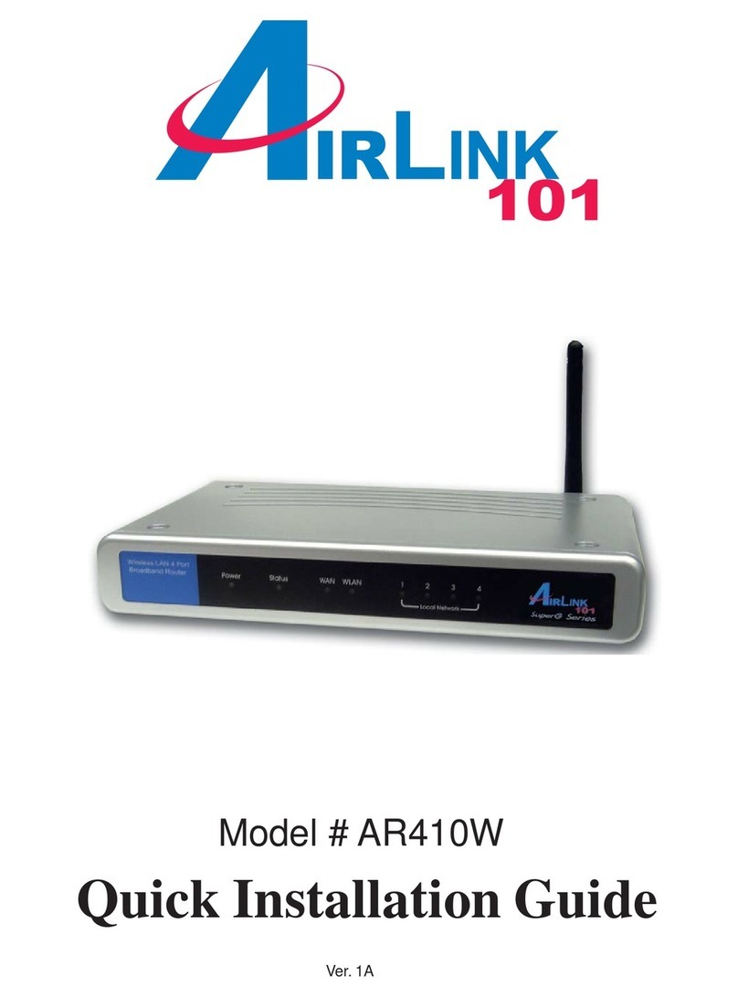 Airlink101 AR410W User manual Airlink101 AR410W User manual