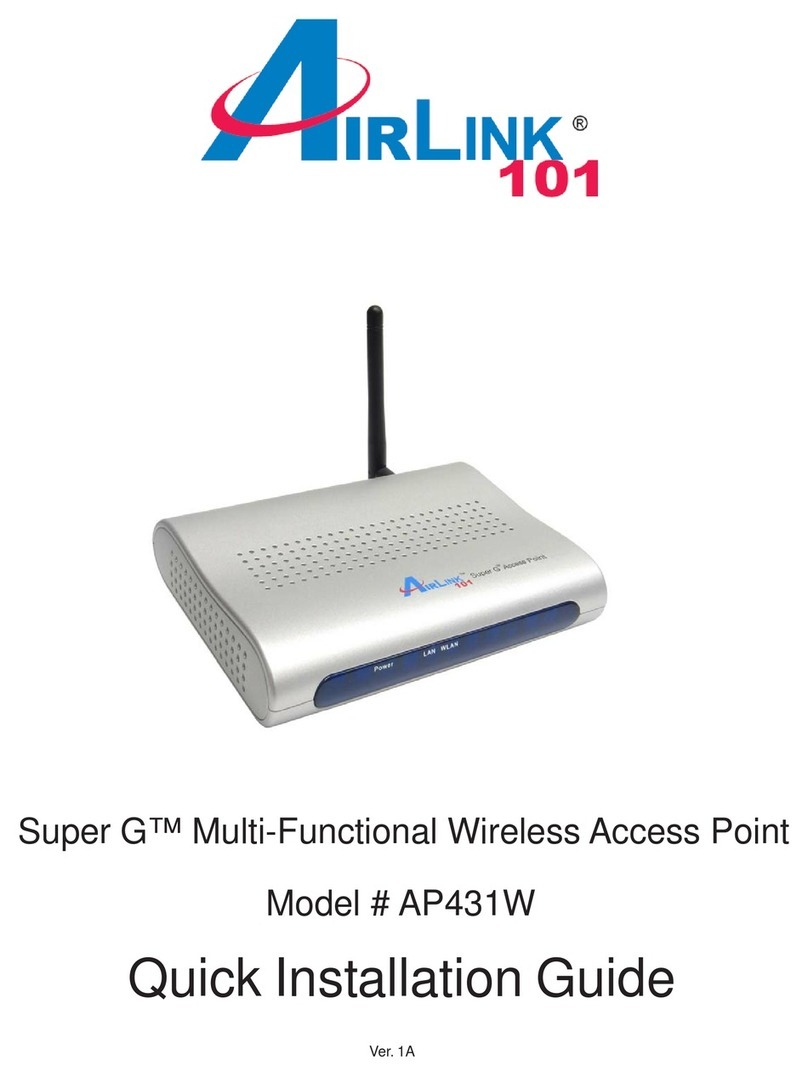 Airlink101 AP431W Quick installation guide