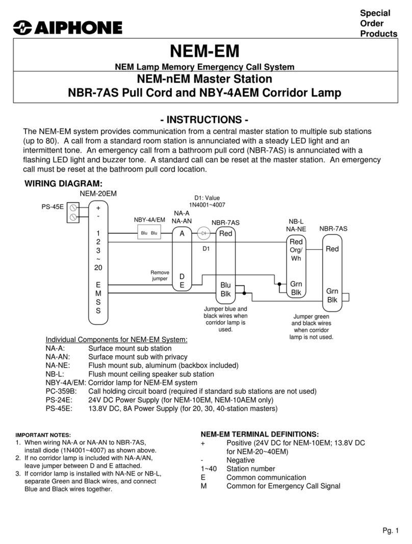 Aiphone NEM-10 instructions